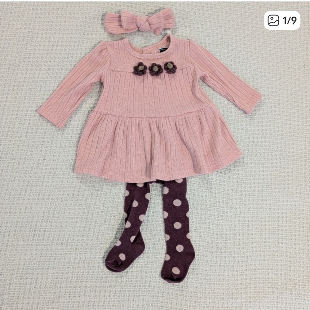 Cute French Connection Baby 3-piece Set 6-9 Months